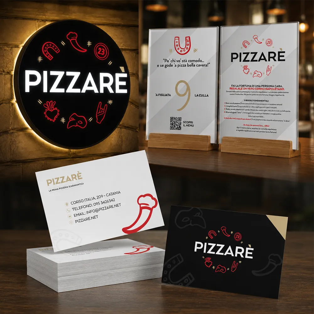 Insegna e segnaposto coordinati
